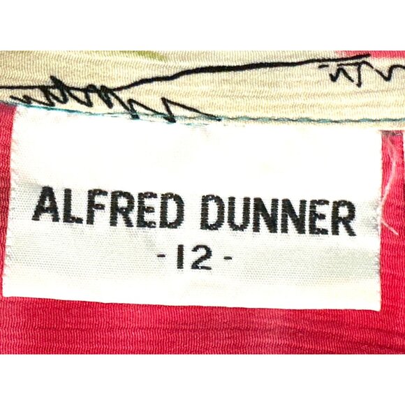 Alfred Dunner 12 Abstract Print Shirt Boldwear Retro Colorblock Artwear Blouse - Picture 9 of 13